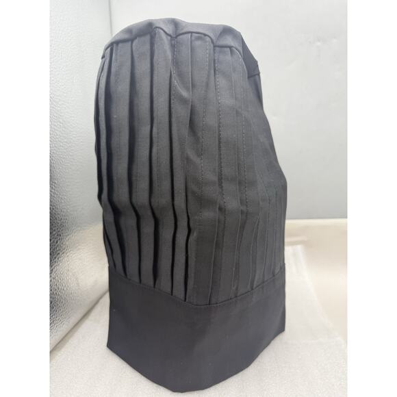 Tall Chef Hat in Black 12 inch Long 1 piece UNUSED - Picture 5 of 9